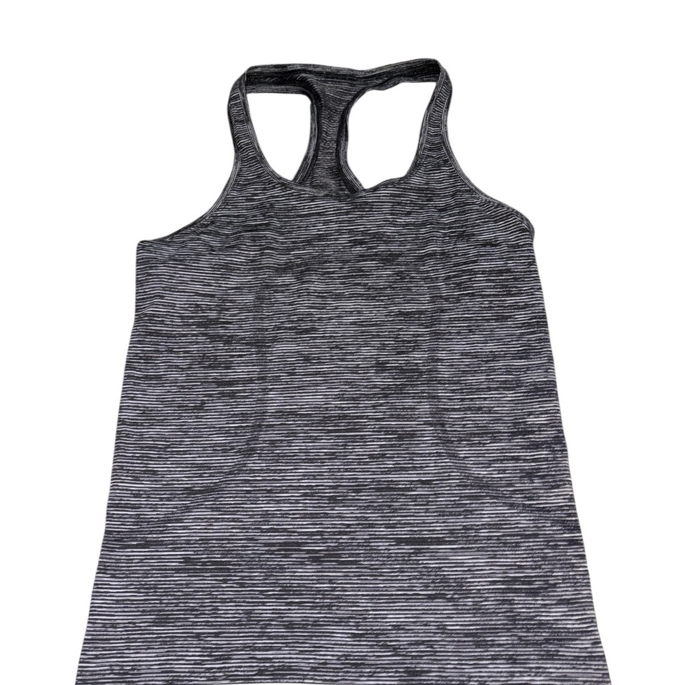 Lululemon Peloton Gray Black & White Women's Racerback Tank Top Size Medium